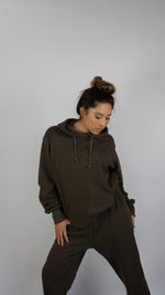 Oversized hoodie (Dark brown)
